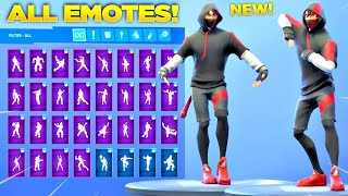 Fortnite Dance IKONIK all Epic emotes Showcase [upl. by Alek]