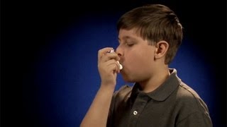 Using a metered dose inhaler inhaler in mouth [upl. by Griffith]