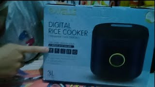 UNBOXING REVIEW RAVELLE RICE COOKER STAINLESS LOW SUGAR RENDAH GULA RCR3LS 21L001126 PART 1 [upl. by Donni]