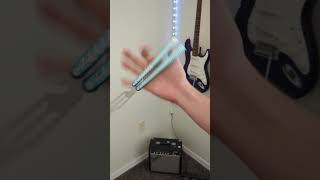 A Short Example of Creating Balisong Combos  Ice Pick Aerial to Tweak Fan [upl. by Acinoed]