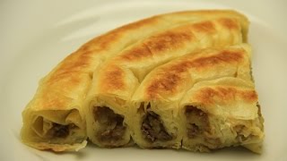 Turkish Potatoes Rolled Borek Recipe Without Oven [upl. by Calica230]