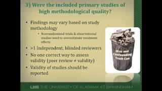 How to Critically Appraise a Systematic Review Part 2 [upl. by Kelsey]