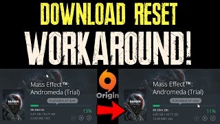 Origin Download reset workaround [upl. by Aicnom402]