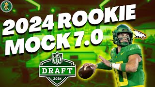 2024 Dynasty Rookie Mock Draft SF  Dynasty Fantasy Football [upl. by Melan]