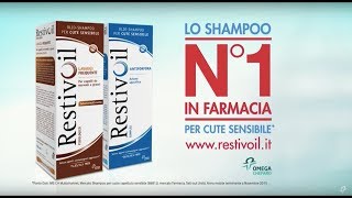 Restivoil Zero  Shampoo cute sensibile  Spot 2016  PERRIGO Italia short version [upl. by Begga]