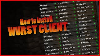 How to Install WurstClient in 1192 and 1193 [upl. by Aramal751]