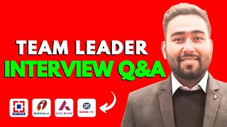 Team Leader Interview Questions and Answers Team Leader Interview Questions with Answers ZD talks [upl. by Antonin876]