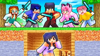 Aphmau VS 10 HUNTERS in Minecraft [upl. by Hardwick]