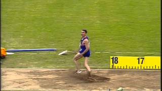 Triple Jump  Jonathan Edwards  World Records 1816m amp 1829m [upl. by Nohpets]