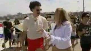 Borat does Bondi Beach Part 1 [upl. by Ecnarrot]