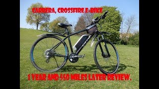 Carrera crossfire e bike After 1 year 550 miles later [upl. by Kciredes326]