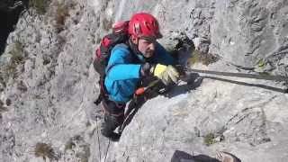 Via Ferrata Austria Kaiser Max Klettersteig  Martinswand  Innsbruck [upl. by Anaizit]