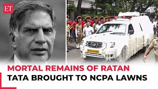 Ratan Tata dies Mortal remains kept at NCPA for final ‘darshan’ last rites at Worli Crematorium [upl. by Noedig95]