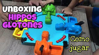 Hippos glotones  Hippos juego de mesa  unboxing y review hippos glotones  juego de hipopótamos [upl. by Arual]