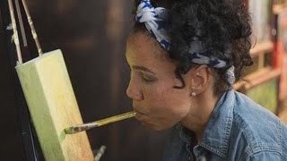 How This Incredible Artist Paints Without Using Her Hands [upl. by Alejo48]