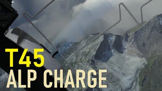 MSFS  T45 GOSHAWK Innsbruck to Lugano  Valley Charge Into Storm  No Commentary [upl. by Ahiel]