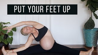 Third trimester pregnancy yoga for swollen feet [upl. by Trinity]