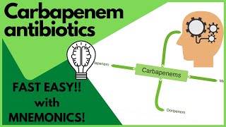 Antibiotics Carbapenems  MADE EASY with mnemonics and visual learning [upl. by Krusche]