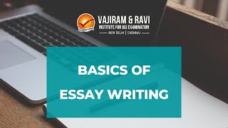 Basics of Essay Writing  UPSC CSE Main Exam  Vajiram amp Ravi [upl. by Googins31]