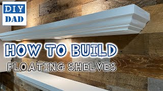 DIY Dad HowTo Building Floating Shelves [upl. by Kreiner]