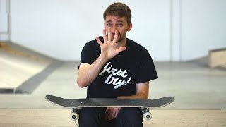 THE 5 EASIEST SKATEBOARD TRICKS FOR BEGINNERS [upl. by Shlomo]