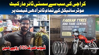 Wholesale Tyre Market in Karachi Cheapest Tyre Tube  Bike Tyres Shop  tyre wholesale [upl. by Notsek537]