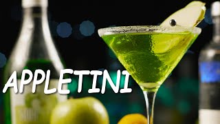 How to Make The Best Appletini Cocktail Drink Ingredients and Recipe [upl. by Hanaj]