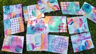 WOW 13 Gelli Prints Fun [upl. by Lawtun]