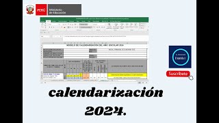 CALENDARIZACIÓN DEL AÑO ESCOLAR 2024 [upl. by Aitnas]