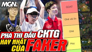 Xếp Hạng Những Pha Thi Đấu Hay Nhất Của Faker Tại CKTG  MGN eSports [upl. by Htebazil]