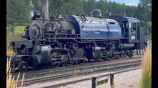 Steam Locomotives on the Black Hills Central Railroad 2023 trains locomotive [upl. by Alidis]