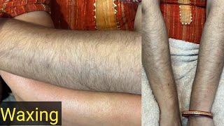 How to do WaxingWaxing Hands at ParlourWaxing करने का सही और आसान तरीका skincare wax waxing [upl. by Riobard]