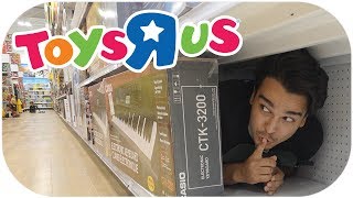 Hide and Seek inside Toys R Us ALMOST KICKED OUT [upl. by Nidroj]