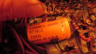 How To Replace Big Capacitors  SHP Amplifier  Seeburg Jukebox [upl. by Yt758]