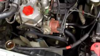 HowTo Change Belts On 22re Toyota  AlternatorPower Steering [upl. by Glovsky]