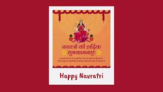 How to create Navratri poster design with Canva  Navratri Social Media Post Design 2024 [upl. by Atlante350]