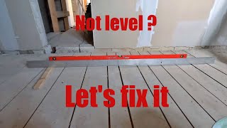 How to level floor joists [upl. by Anuala]