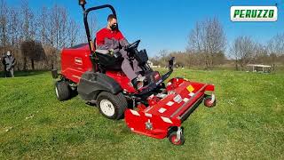 Front flail mower deck mod Teg Special by Peruzzo for Toro Groundsmaster 3200  3300 3310 [upl. by Amalle]