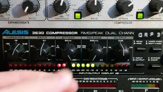 Alesis 3630 Compressor Drums Guitars Vocals amp Full Mix [upl. by Dick]