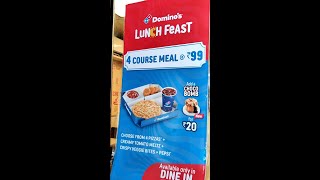 Dominos Meal  Dominos 4 Course Meal In Just 99 Rs  Dominos Pizza Offer [upl. by Hosbein]