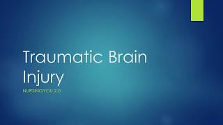 Intracranial Regulation Part 2 Traumatic Brain Injury [upl. by Ynnaffit]