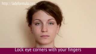 Facial Eye Exercises How to Tighten Droopy Eyelids and Reduce Wrinkles around the Eyes [upl. by Einama583]