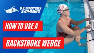 Backstroke Starts  How to Use a Backstroke LedgeWedge 🏊🏾‍♀️ [upl. by Elinnet]