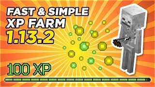 Fast amp Simple XP Farm 1132  Minecraft Tutorial  FezoCraft [upl. by Alix]