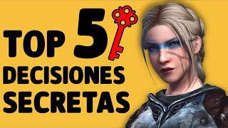 Skyrim TOP 5 Decisiones OCULTAS Que NO Conocías [upl. by Enovaj]