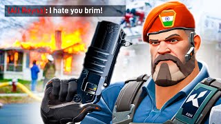 Brimstone Lineups in Mumbai Server 🤬  Indian brim  Valorant [upl. by Nnylyaj209]