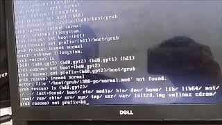 Dell Laptop Ubuntu  error file bootgrubi386pcnormalmod not found [upl. by Belayneh472]