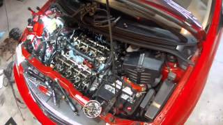 Time Lapse  2001 Mazda MPV Valve Cover Gasket Replacement  Dropcam [upl. by Joby]