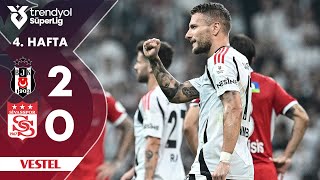 Vestel  Beşiktaş 20 Sivasspor  HighlightsÖzet  Trendyol Süper Lig  202425 [upl. by Jeri]