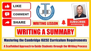 Mastering Summary Writing for Cambridge IGCSE  A StepbyStep Guide [upl. by Adleremse]